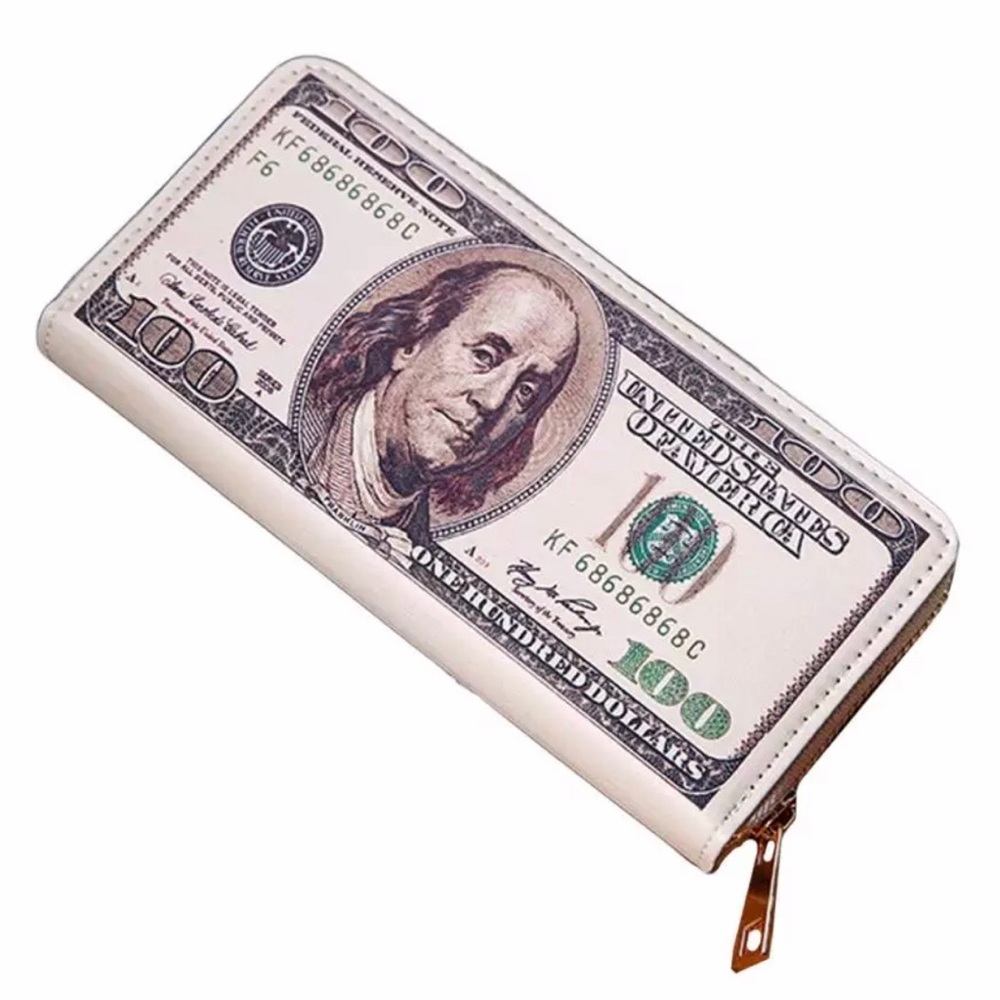 Old 100 Dollar Money 💴 Wallet Credit Card  💵